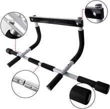 Load image into Gallery viewer, Premium Doorway Pull Up Bar | Multi-Grip, Heavy-Duty Steel Construction, 440 lbs Capacity