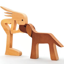 Load image into Gallery viewer, Natural Wood Animal Statue for a Warm Home Atmosphere