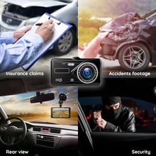Load image into Gallery viewer, Wide Angle 1920x1080P FHD Dual Dash Cam
