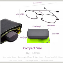 Load image into Gallery viewer, Folding Reading Glasses, Portable With Case