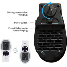 Load image into Gallery viewer, 500W Mini Portable Electric Heater