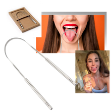 Load image into Gallery viewer, Stainless steel tongue cleaner