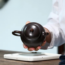 Load image into Gallery viewer, Handmade 6.76 fl oz Yixing Purple Clay Teapot – Traditional Raw Ore Chinese Teaware