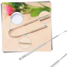 Load image into Gallery viewer, Stainless steel tongue cleaner