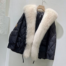Load image into Gallery viewer, Womens warm down jacket with duck down lining