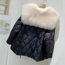 Load image into Gallery viewer, Womens warm down jacket with duck down lining