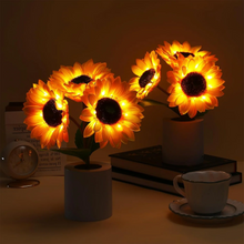Load image into Gallery viewer, Sunflower Lamp Artificial Sunflower in Pot with LED Lights for Valentine's Day, Mother's Day and Birthday Gifts