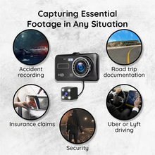 Load image into Gallery viewer, Wide Angle 1920x1080P FHD Dual Dash Cam