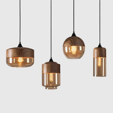 Load image into Gallery viewer, Arven Scandinavian Pendant Lamp, Glass and Metal Design
