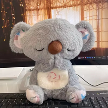 Load image into Gallery viewer, Anxiety Relief Koala Plush Toy with Music, Lights and Rhythmic Breathing Motion