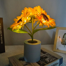 Load image into Gallery viewer, Sunflower Lamp Artificial Sunflower in Pot with LED Lights for Valentine's Day, Mother's Day and Birthday Gifts
