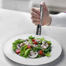 Load image into Gallery viewer, Thumb Press Stainless Steel Salt and Pepper Grinder