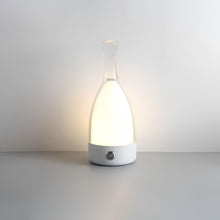Load image into Gallery viewer, Wine Bottle Desk Lamp with Bluetooth Speaker – Rechargeable Modern Bedside Night Light