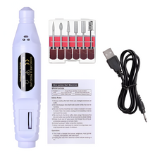 Load image into Gallery viewer, 6-in-1 Electric Nail Drill Kit with Portable Manicure and Polishing Tools