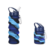 Load image into Gallery viewer, Collapsible Silicone Water Bottle - Portable Folding Travel and Sports Bottle Cup