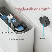 Load image into Gallery viewer, Touchless Auto-Flush Sensor Battery Powered Motion Toilet Kit