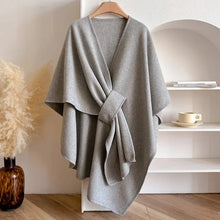 Load image into Gallery viewer, Luxurious Poncho Shawl Coat for Women
