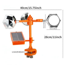 Load image into Gallery viewer, Rotating Bird Repeller with Solar Sound System and Mirror Reflective Surfaces