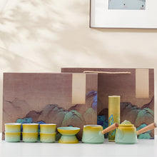 Load image into Gallery viewer, Chinese Style Ceramic Kung Fu Tea Set with Teapot and Cups