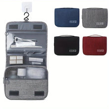 Load image into Gallery viewer, Hanging Travel Toiletry Bag for Personal Hygiene and Cosmetics