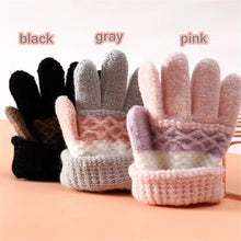 Load image into Gallery viewer, Kids Knitted Winter Gloves for Boys and Girls