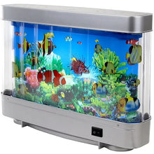 Load image into Gallery viewer, Virtual Ocean Desk Fish Tank with LED Night Light