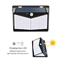 Load image into Gallery viewer, Solar Powered LED Wall Light with Motion Sensor, Waterproof Outdoor Security Lamp for Yard, Pathway, and Front Door
