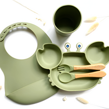 Load image into Gallery viewer, Whale Shaped Baby and Toddler Dinner Set