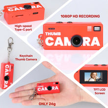Load image into Gallery viewer, Retro Style Digital Camera Keychain with 1080P HD Video