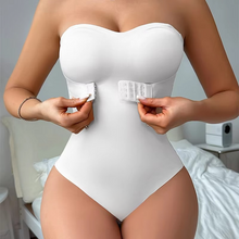 Load image into Gallery viewer, Womens Seamless One Piece Invisible Strap Shapewear with Waist Sculpting Compression and Smooth Nylon Fabric