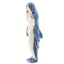 Load image into Gallery viewer, Shark Fleece Hooded Blanket