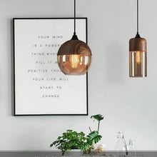 Load image into Gallery viewer, Arven Scandinavian Pendant Lamp, Glass and Metal Design