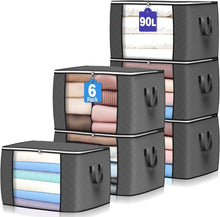 Load image into Gallery viewer, Clothes Storage Bag with See-Through Window and Foldable Design