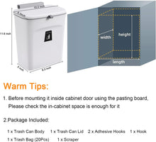 Load image into Gallery viewer, 2.4 Gallon Kitchen Compost Bin For Counter Top Or Under Sink