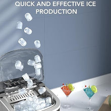 Load image into Gallery viewer, Portable Countertop Ice Maker – Efficient, Self-Cleaning Machine with Ice Scoop and Basket