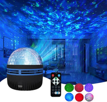 Load image into Gallery viewer, 2-in-1 Night Light Starry Projector with Northern Lights & Ocean Waves