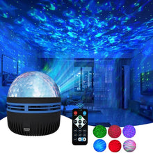 Load image into Gallery viewer, 2-in-1 Night Light Starry Projector with Northern Lights and Ocean Waves