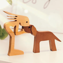 Load image into Gallery viewer, Natural Wood Animal Statue for a Warm Home Atmosphere