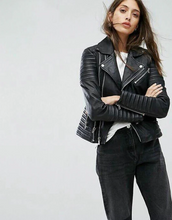 Load image into Gallery viewer, Leather Biker Jacket