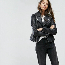 Load image into Gallery viewer, Leather Biker Jacket