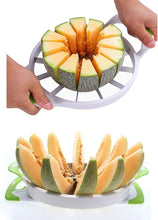 Load image into Gallery viewer, Stainless Steel Watermelon Slicer – 12-Slice Fruit Cutter with Non-Slip Handles