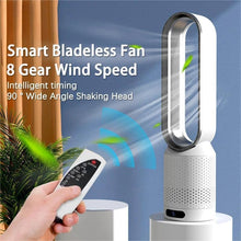 Load image into Gallery viewer, Portable Bladeless Fan with Air Purification and Remote Control