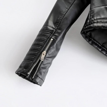 Load image into Gallery viewer, Leather Biker Jacket