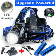 Load image into Gallery viewer, 990000LM Rechargeable LED Headlamp Zoomable Torch Tactical Headlight Flashlight