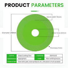 Load image into Gallery viewer, Glass Cutting Diamond Disc