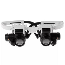 Load image into Gallery viewer, LED Glasses Magnifier 8x 15x 23x