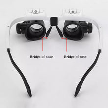 Load image into Gallery viewer, LED Glasses Magnifier 8x 15x 23x