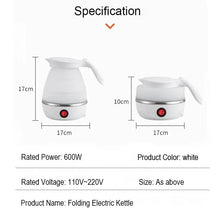 Load image into Gallery viewer, Portable Foldable Silicone Electric Kettle