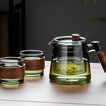 Load image into Gallery viewer, Elegant 20 oz Glass Teapot and Teacup Set for Home Tea and Coffee