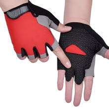 Load image into Gallery viewer, Breathable Anti Slip Shock Absorbing Half Finger Cycling Gloves